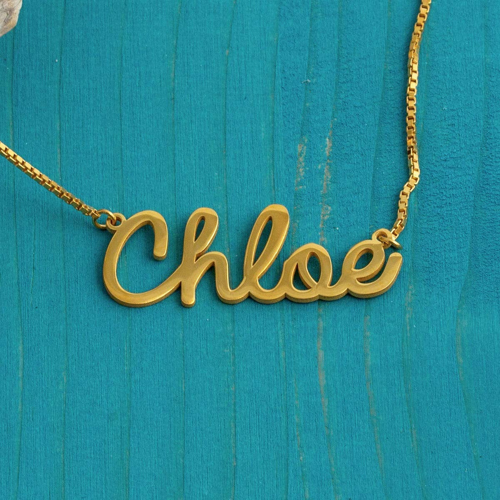Cursive Necklace