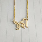 Gujarati Name Necklace