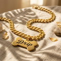 Carved Bone Name Chain