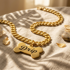 Carved Bone Name Chain
