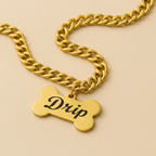 Carved Bone Name Chain