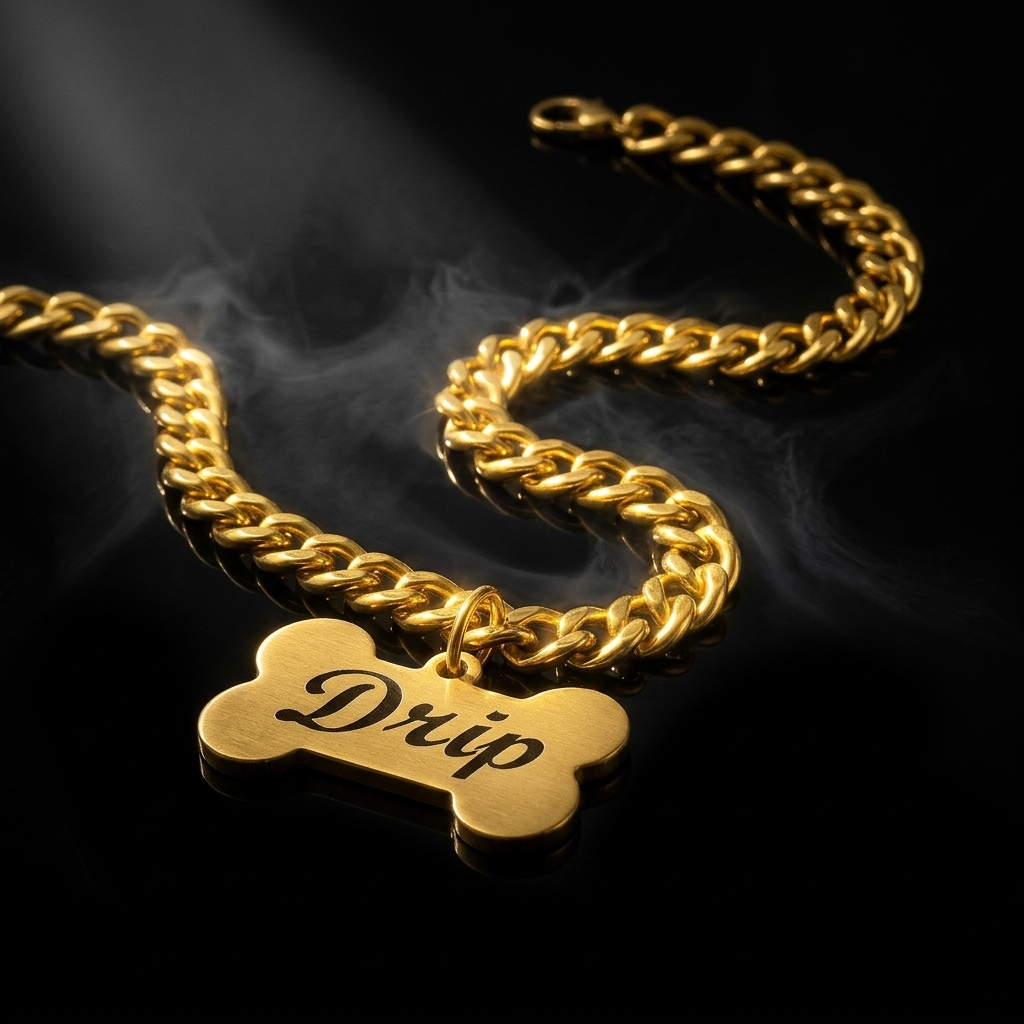 Carved Bone Name Chain