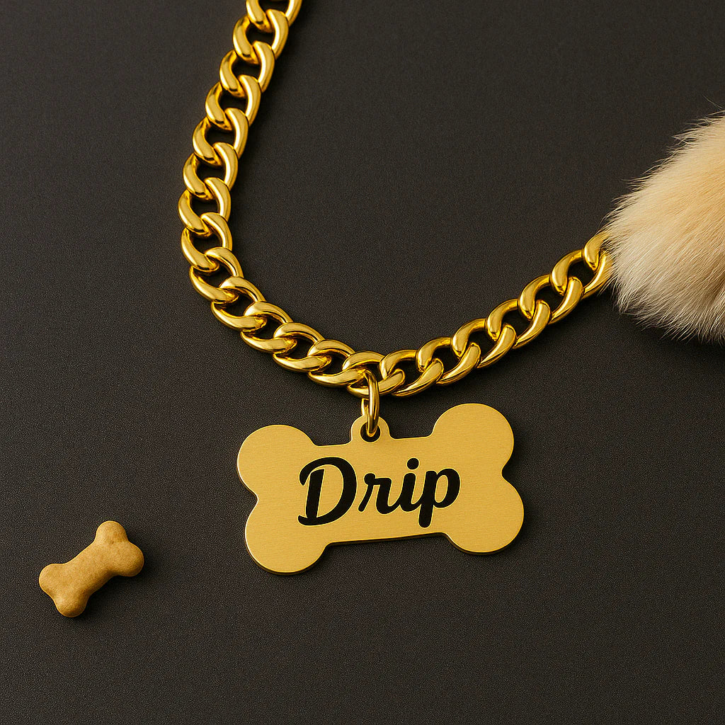 Carved Bone Name Chain