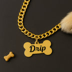 Carved Bone Name Chain