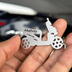 Personalised Bike Keychain