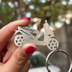 Personalised Bike Keychain