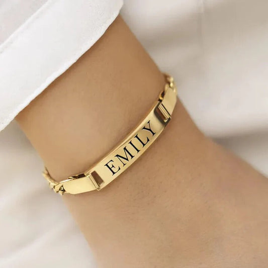 Personalized Bar Name Bracelet - Adjustable