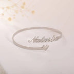 Personalized Heart Name Bracelet