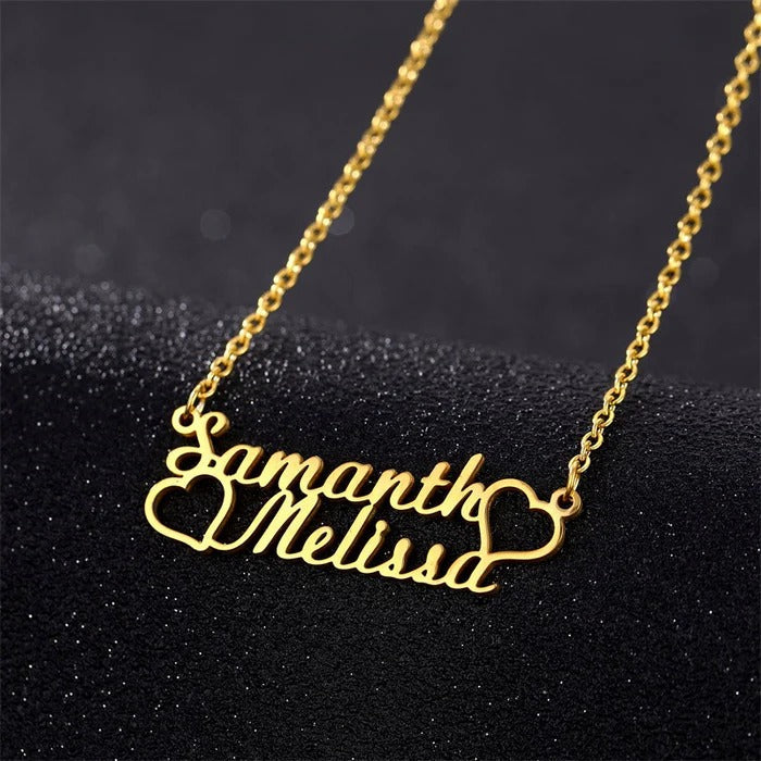 Personalized Love Heart Name Necklace