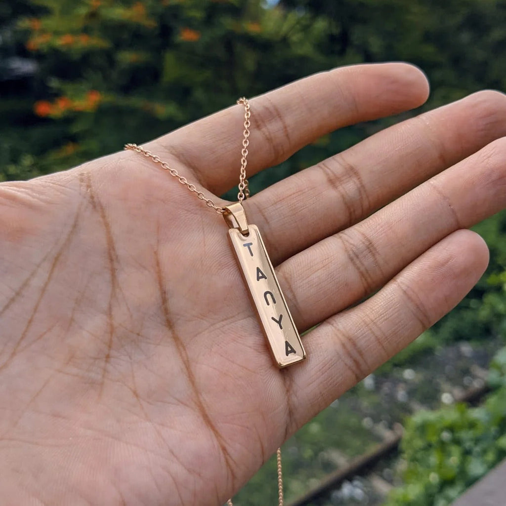 Reversible Tag Necklace