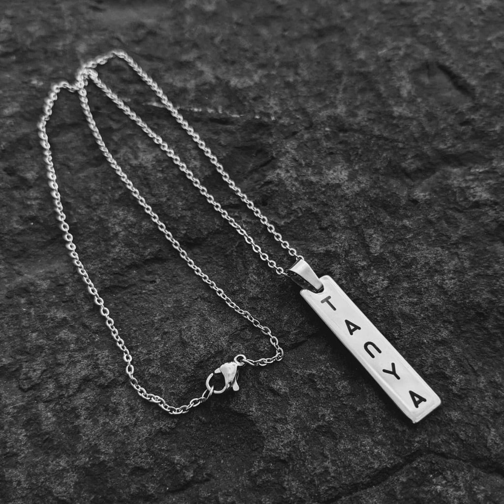 Reversible Tag Necklace
