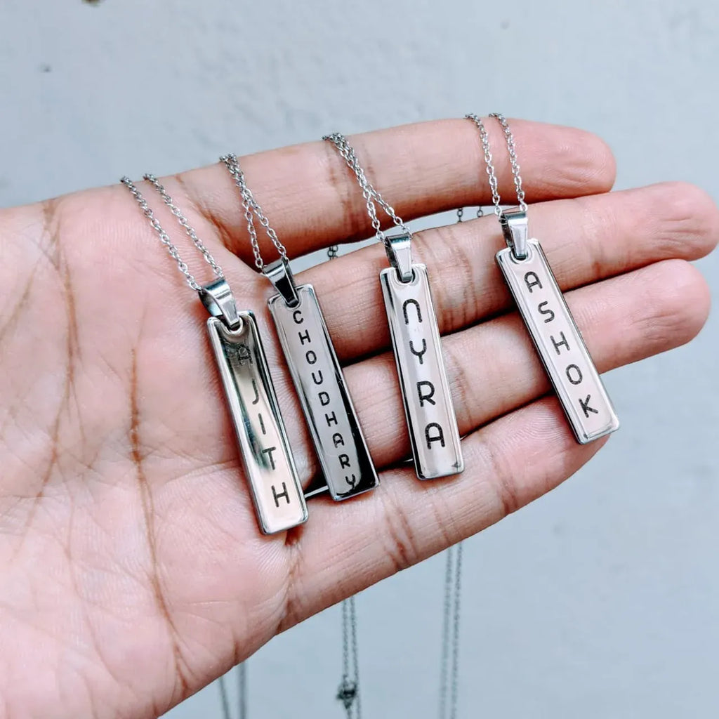 Reversible Tag Necklace