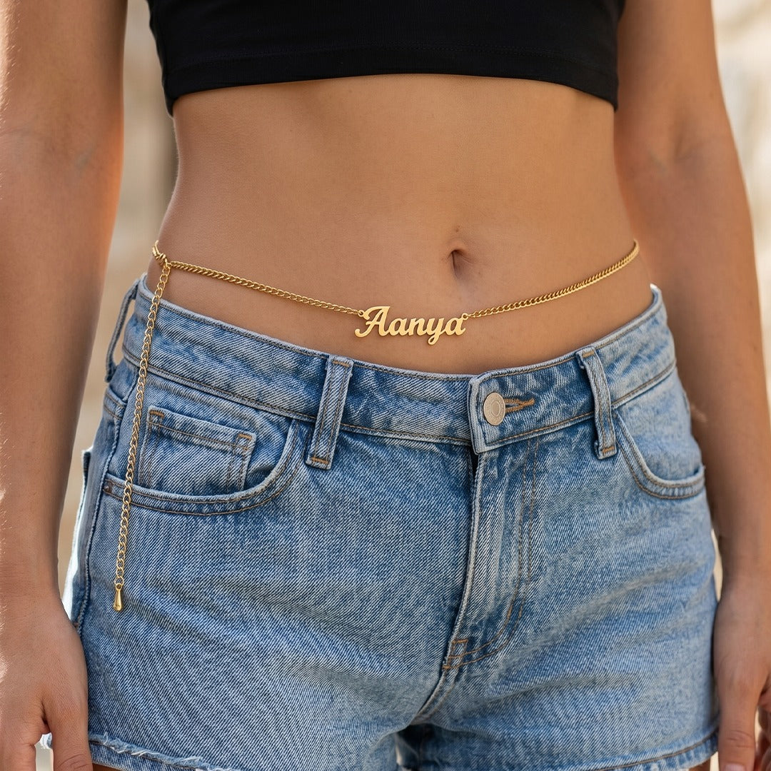 Personalised Name Waist Chain
