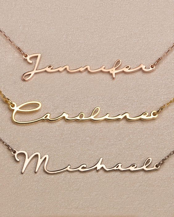 Signature Name Necklaces