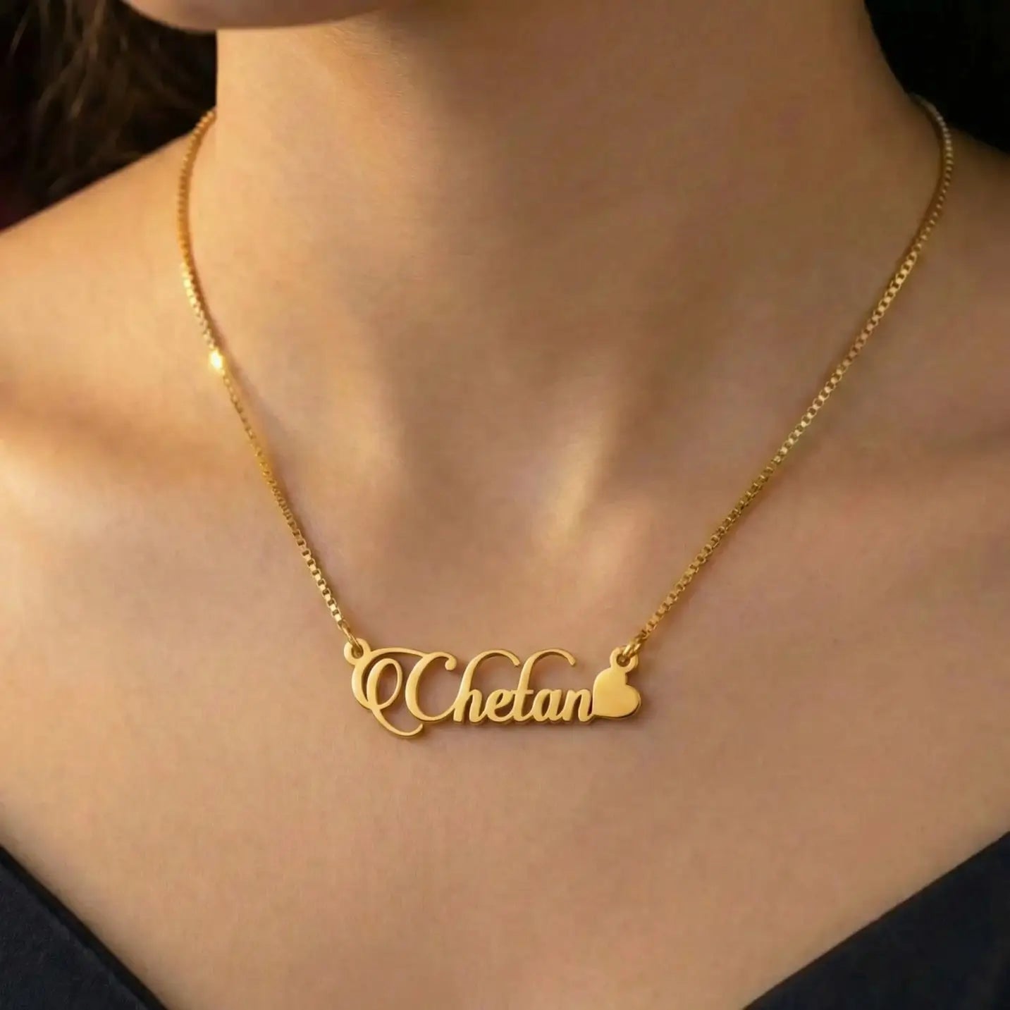 Personalised Heart Name Necklace