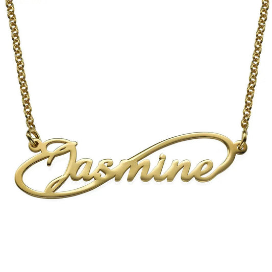 Infinity line Name Necklace