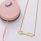 Infinity line Name Necklace