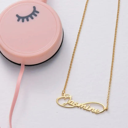 Infinity line Name Necklace